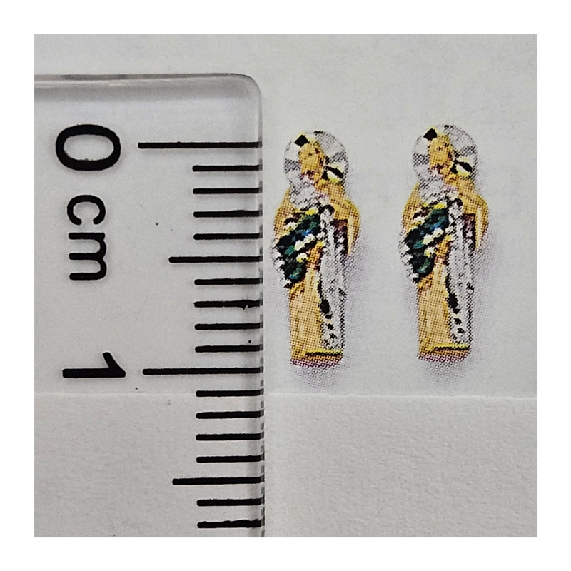 San judas earrings 14kt