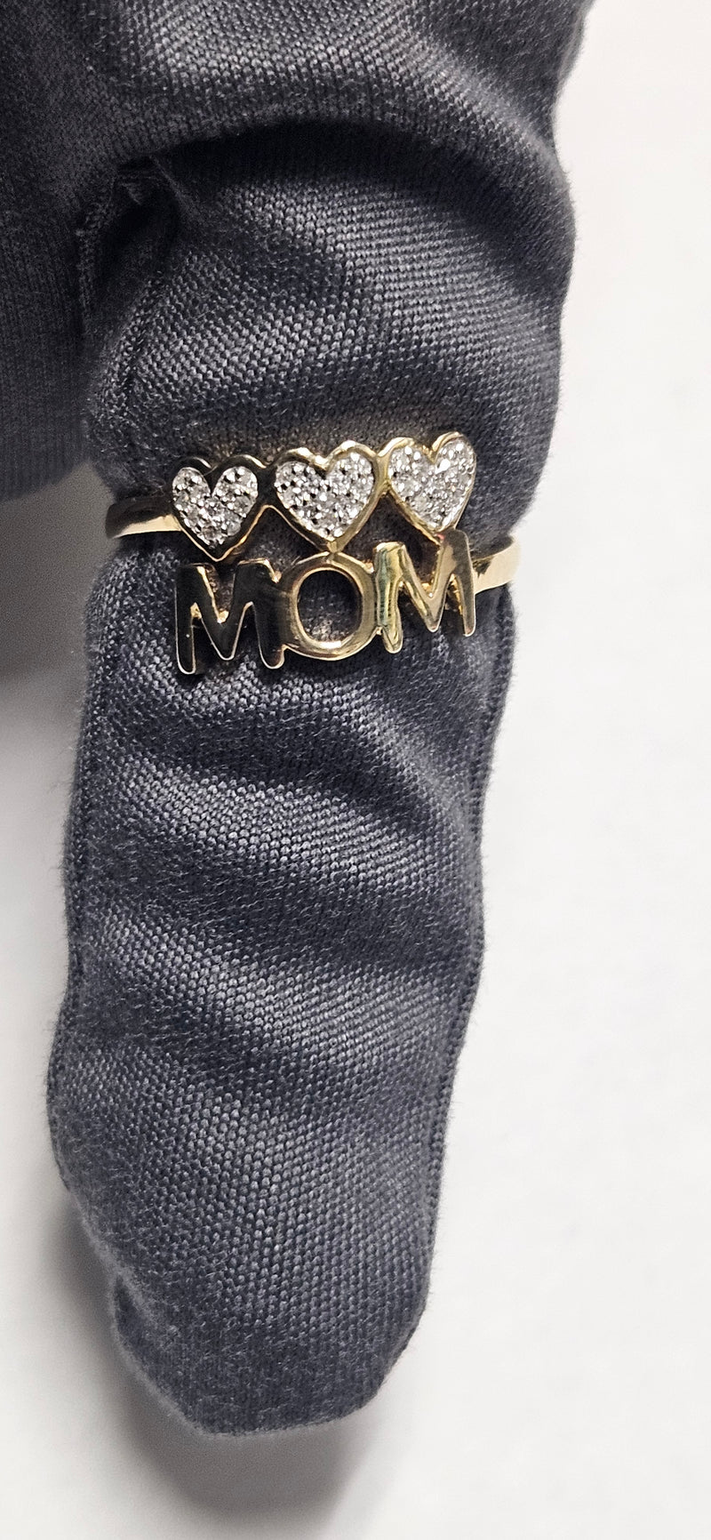 10kt Diamond mom Ring