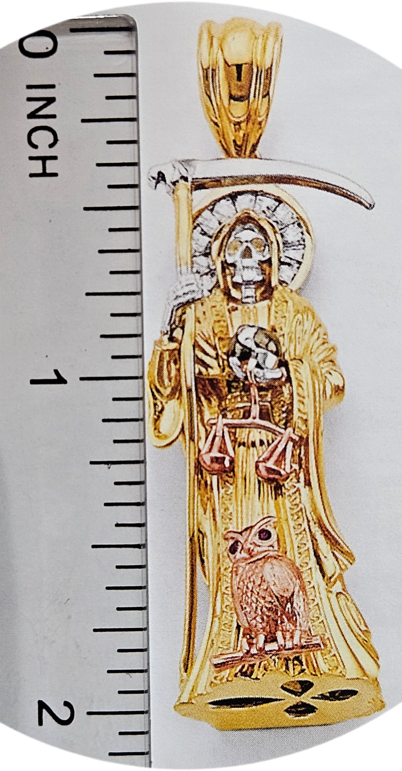 14kt 3D desighn Santa muerte