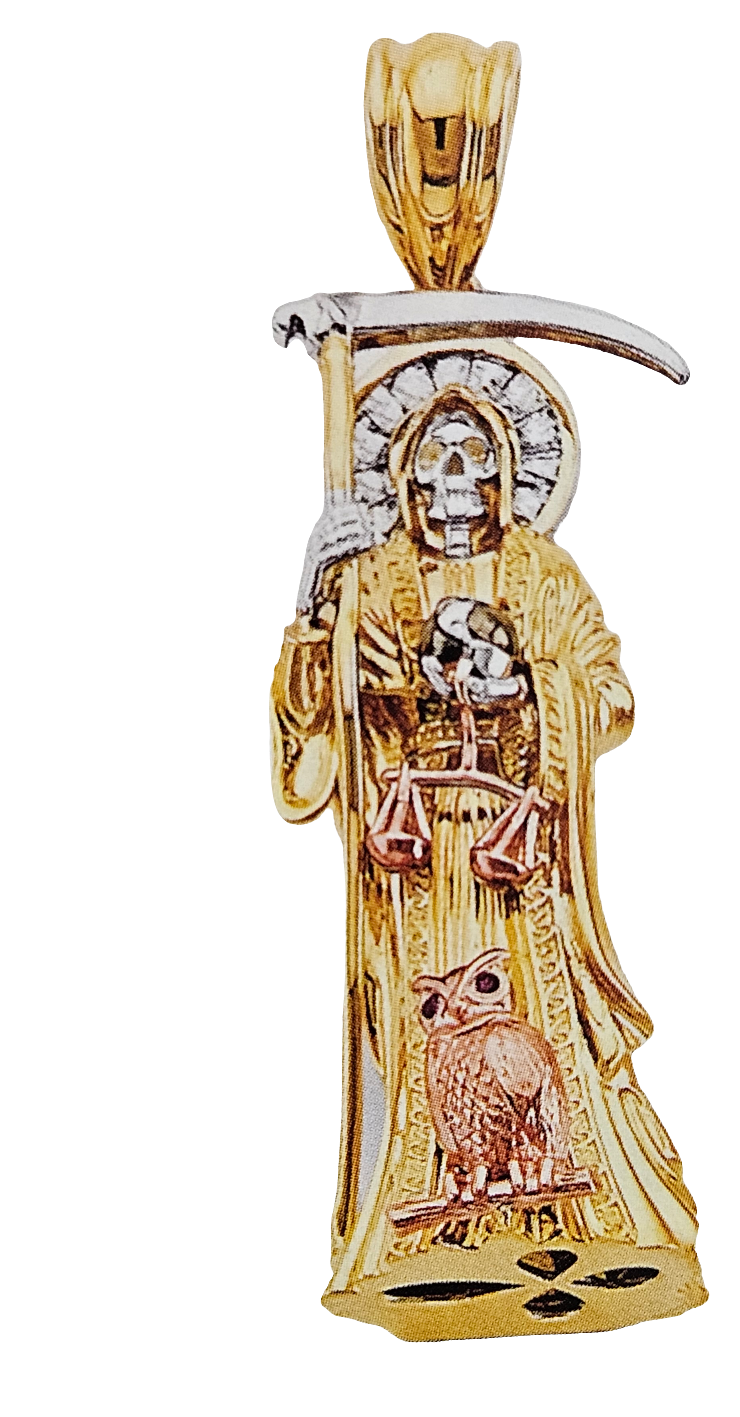 14kt 3D desighn Santa muerte