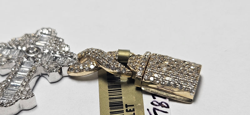 Mens cross bracelet Natural diamonds 💎 10kt