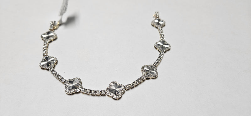 Clover bracelet Natural diamond 💎 10kt