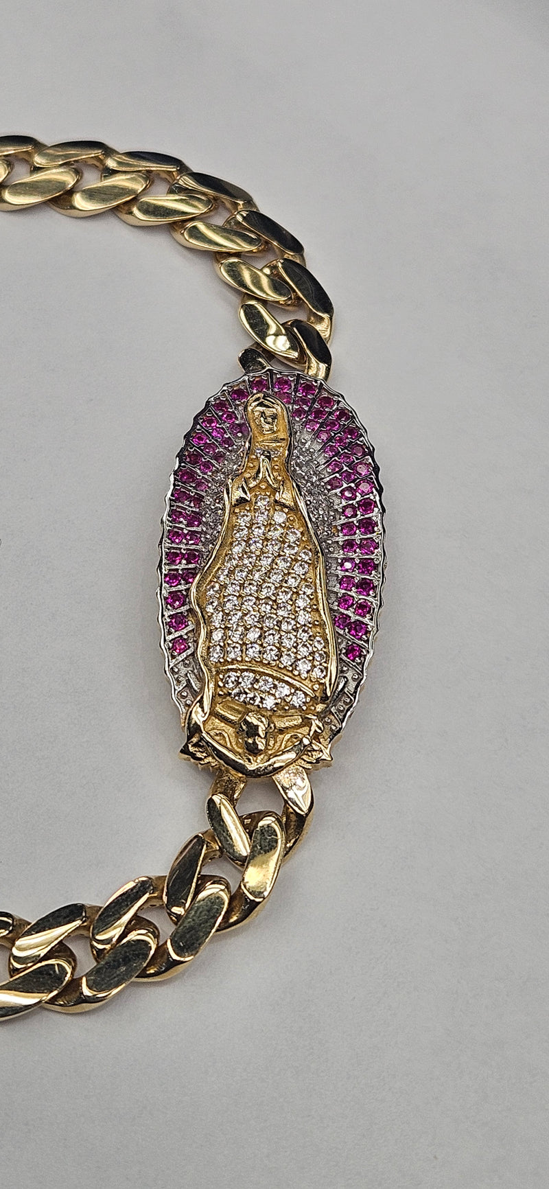 14kt virjen de guadalupe bracelet