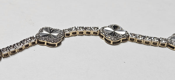 Clover bracelet Natural diamond 💎 10kt