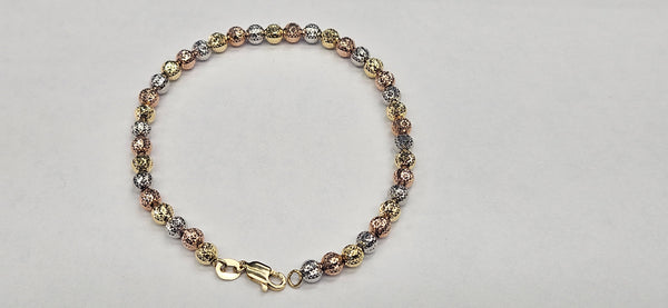 14kt disco ball bracelett