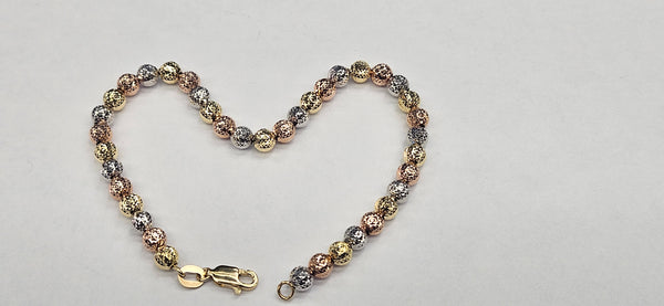 14kt disco ball bracelett